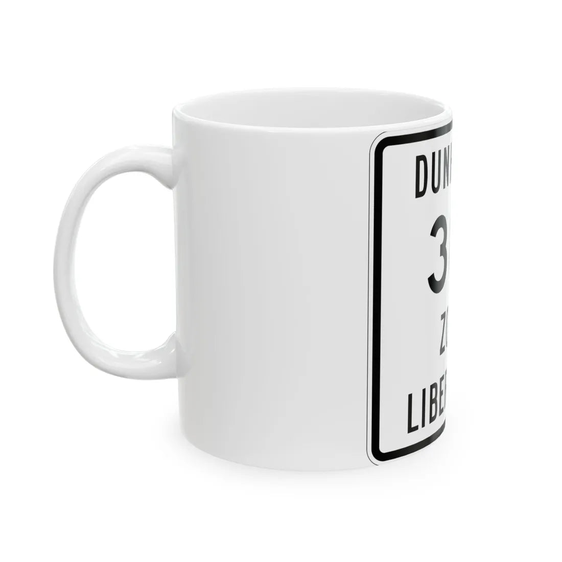 Liberty Township Route 382 Knox County Ohio (Ohio) (Road Sign) White Coffee Mug - Go Mug Yourself