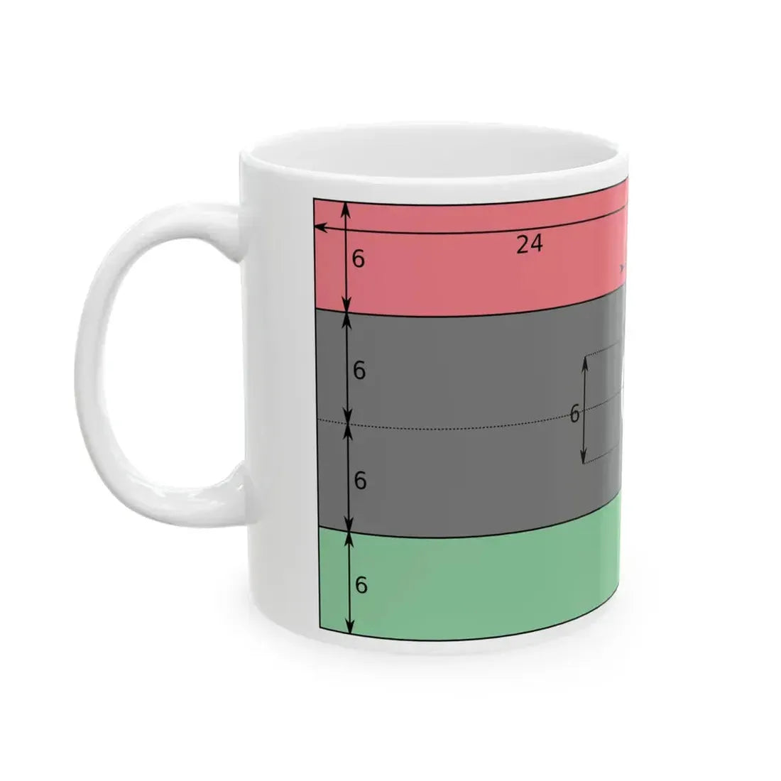Libya Flag Constitutional Construction (Libya) White Coffee Mug - Go Mug Yourself