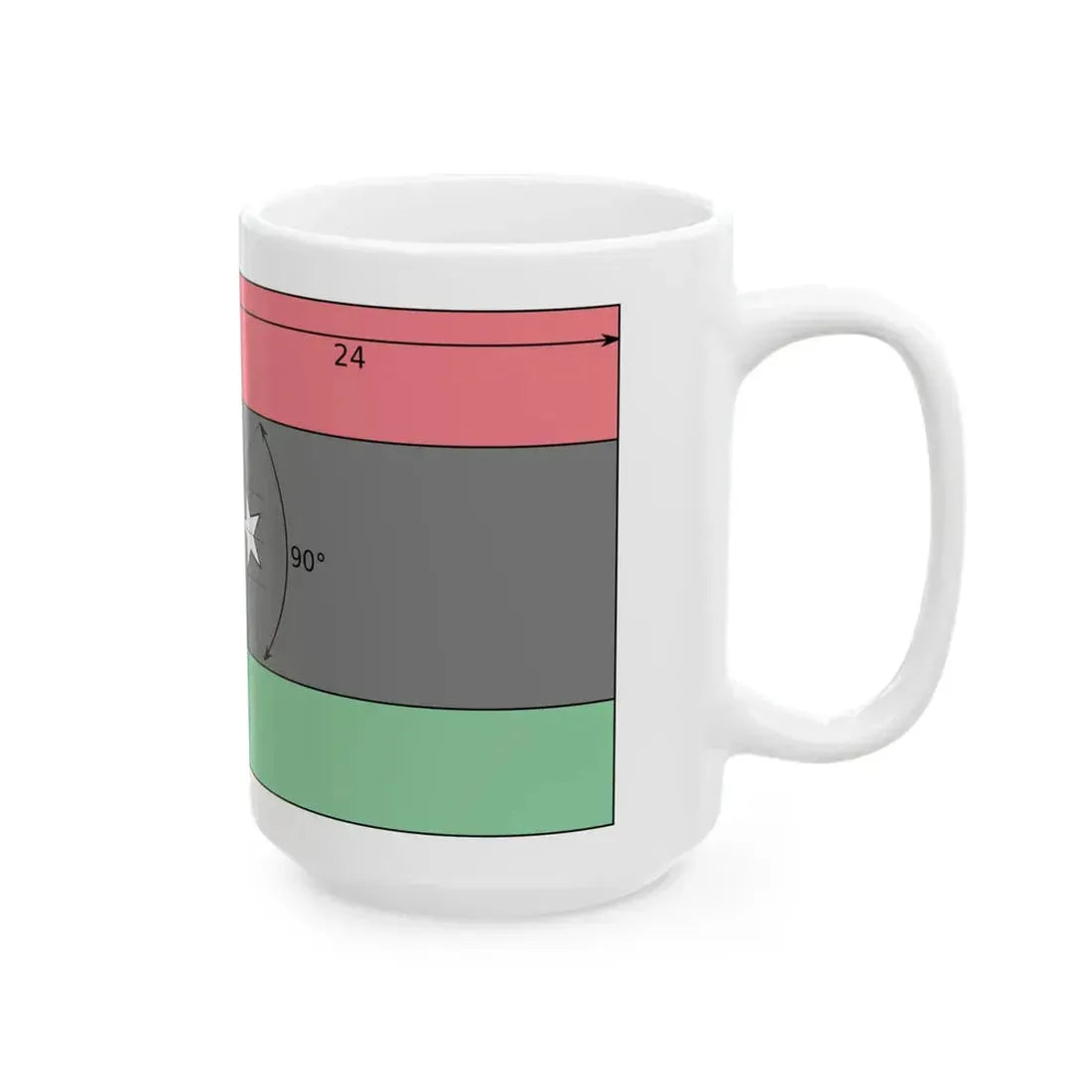 Libya Flag Constitutional Construction (Libya) White Coffee Mug - Go Mug Yourself