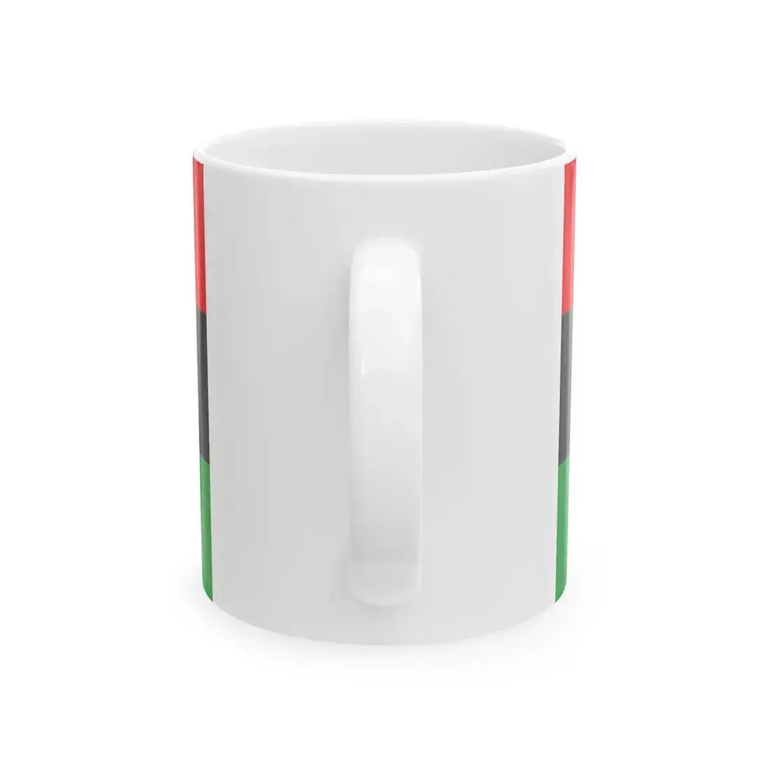Libyan protesters flag observed 2011 (Libya) White Coffee Mug - Go Mug Yourself