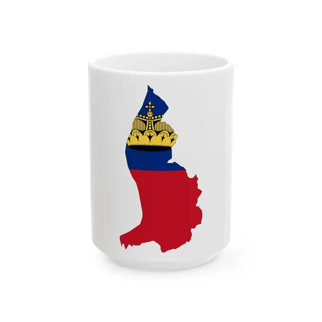 Liechtenstein-Flagmap (Liechtenstein) White Coffee Mug 15oz - Go Mug Yourself