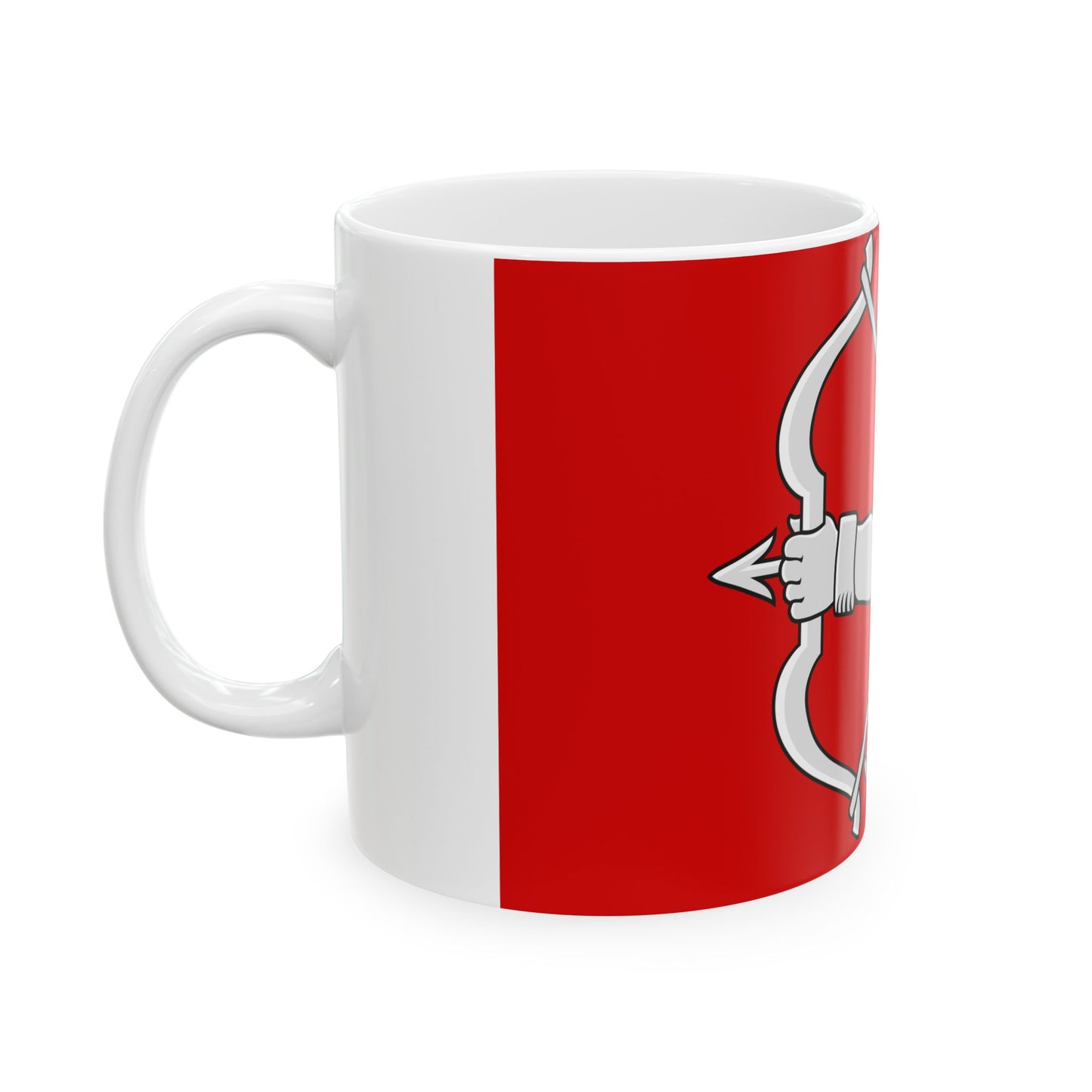 Lieksa lippu (Finland) White Coffee Mug-Go Mug Yourself