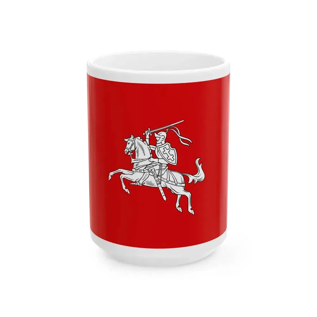 Lietuvos Respublikos Valst. veliava iki 1940 (Lithuania) White Coffee Mug 15oz - Go Mug Yourself