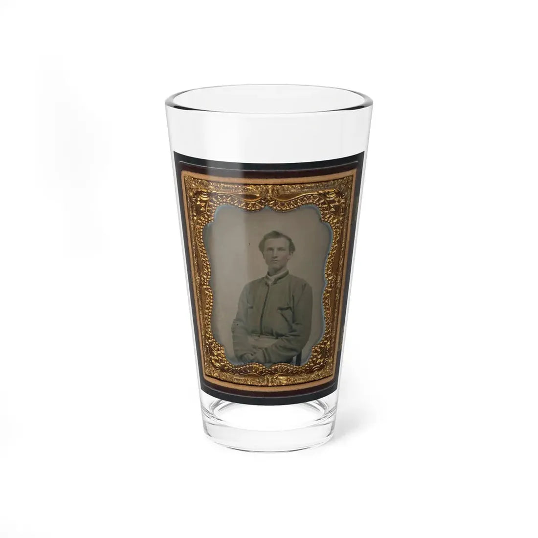 Lieutenant Horatio J. David Of Company B, 16th Georgia Infantry Regiment (U.S. Civil War) Pint Glass 16oz 16oz - Go Mug Yourself
