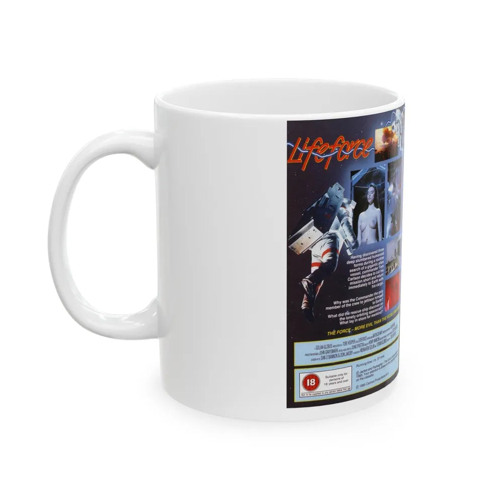 LIFEFORCE CANNON (VHS COVER) - White Coffee Mug-Go Mug Yourself