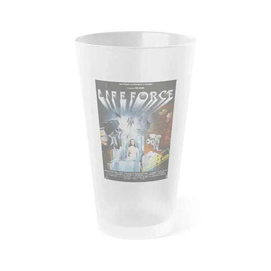 LIFEFORCE (FRENCH) 1985 Movie Poster - Frosted Pint Glass 16oz 16oz Frosted - Go Mug Yourself