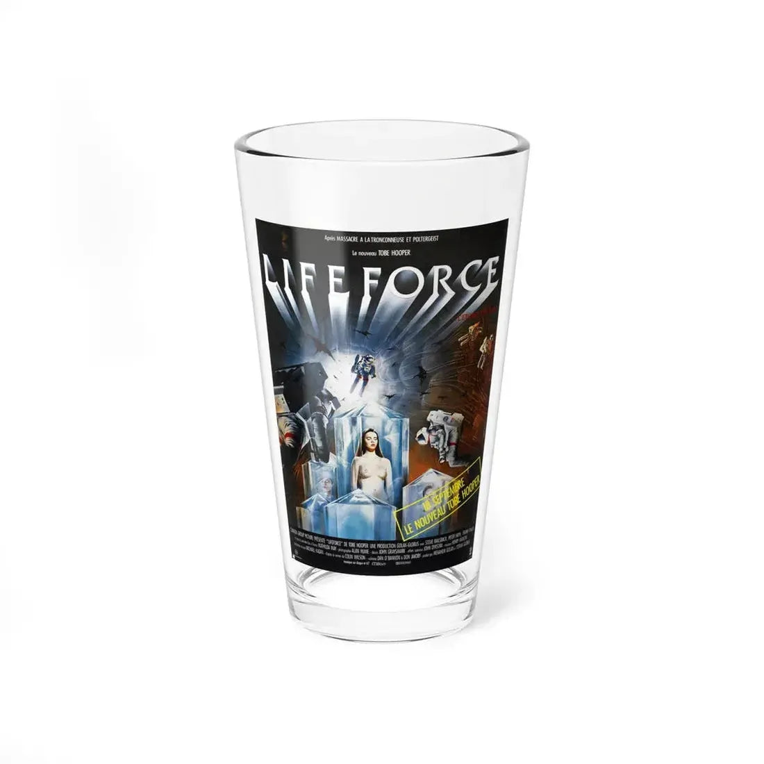 LIFEFORCE (FRENCH) 1985 Movie Poster - Pint Glass 16oz 16oz - Go Mug Yourself