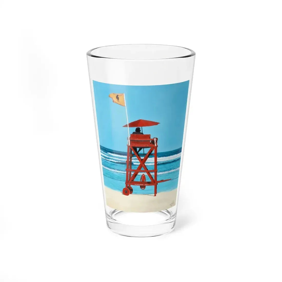 Lifeguard Station - Pint Glass 16oz 16oz - Go Mug Yourself