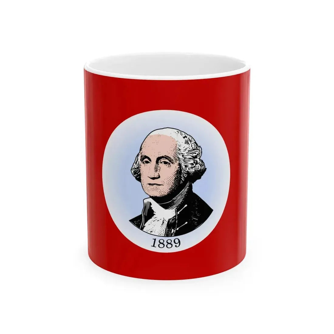 Liggett Myers Washington flag (United States) White Coffee Mug 11oz - Go Mug Yourself