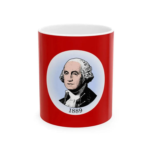Liggett  Myers Washington flag (United States) White Coffee Mug 11oz - Go Mug Yourself