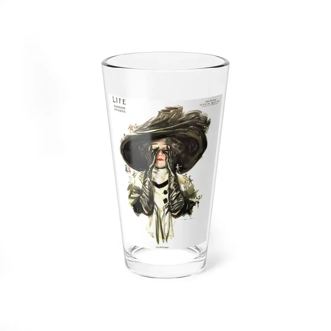 Lilliputians, Life magazine, Fashion Number, March 7, 1912 - Pint Glass 16oz 16oz - Go Mug Yourself