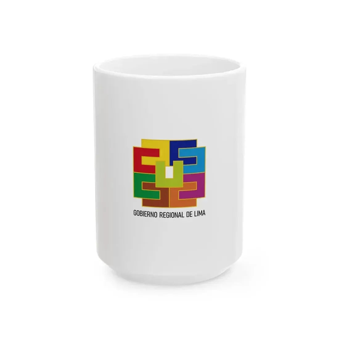 Lima region flag (Peru) White Coffee Mug 15oz - Go Mug Yourself