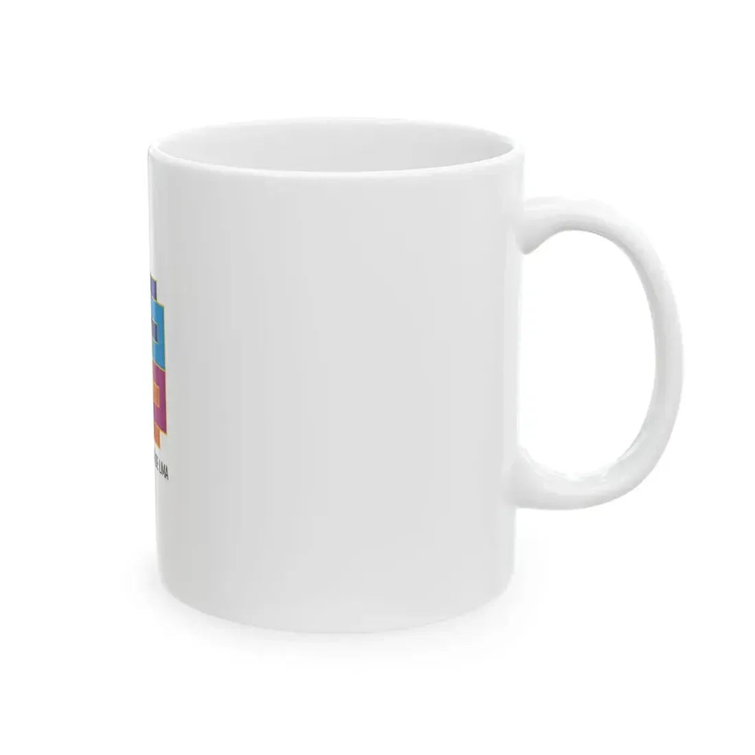 Lima region flag (Peru) White Coffee Mug - Go Mug Yourself