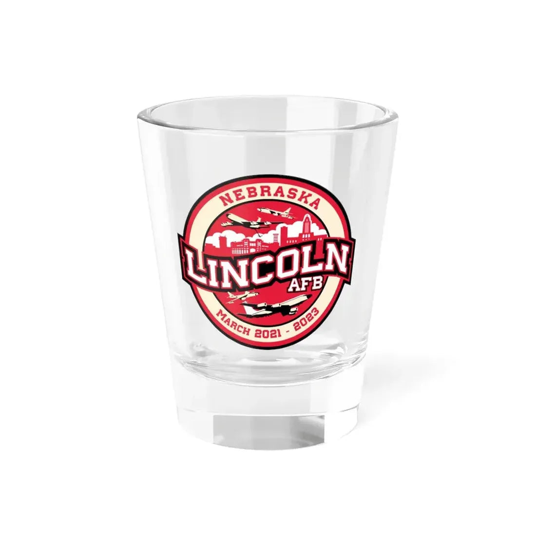 Lincoln Air Force Base (U.S. Air Force) Shot Glass 1.5oz 1.5oz - Go Mug Yourself