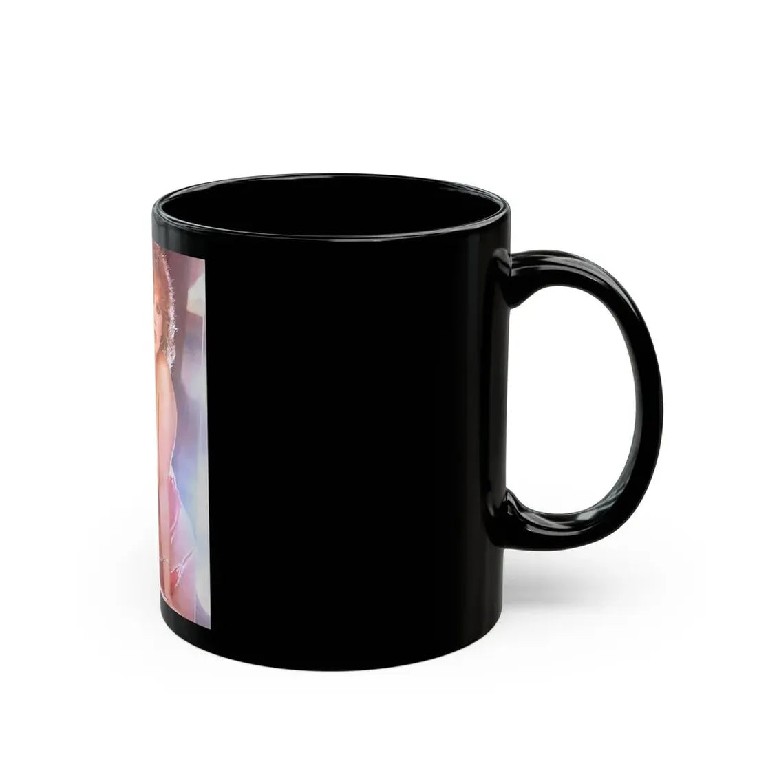 Linda Blair #138 - Partially Topless (Vintage Female Icon) Black Coffee Mug - Go Mug Yourself