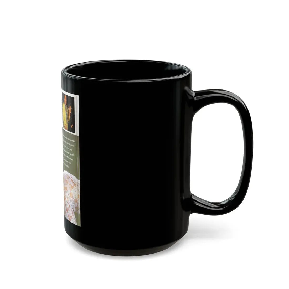 Linda Blair #140 - Partially Topless (Vintage Female Icon) Black Coffee Mug - Go Mug Yourself