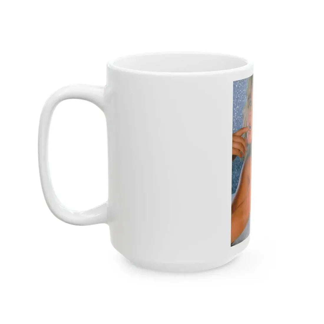 Linda Blair #144 - Topless (Vintage Female Icon) White Coffee Mug - Go Mug Yourself