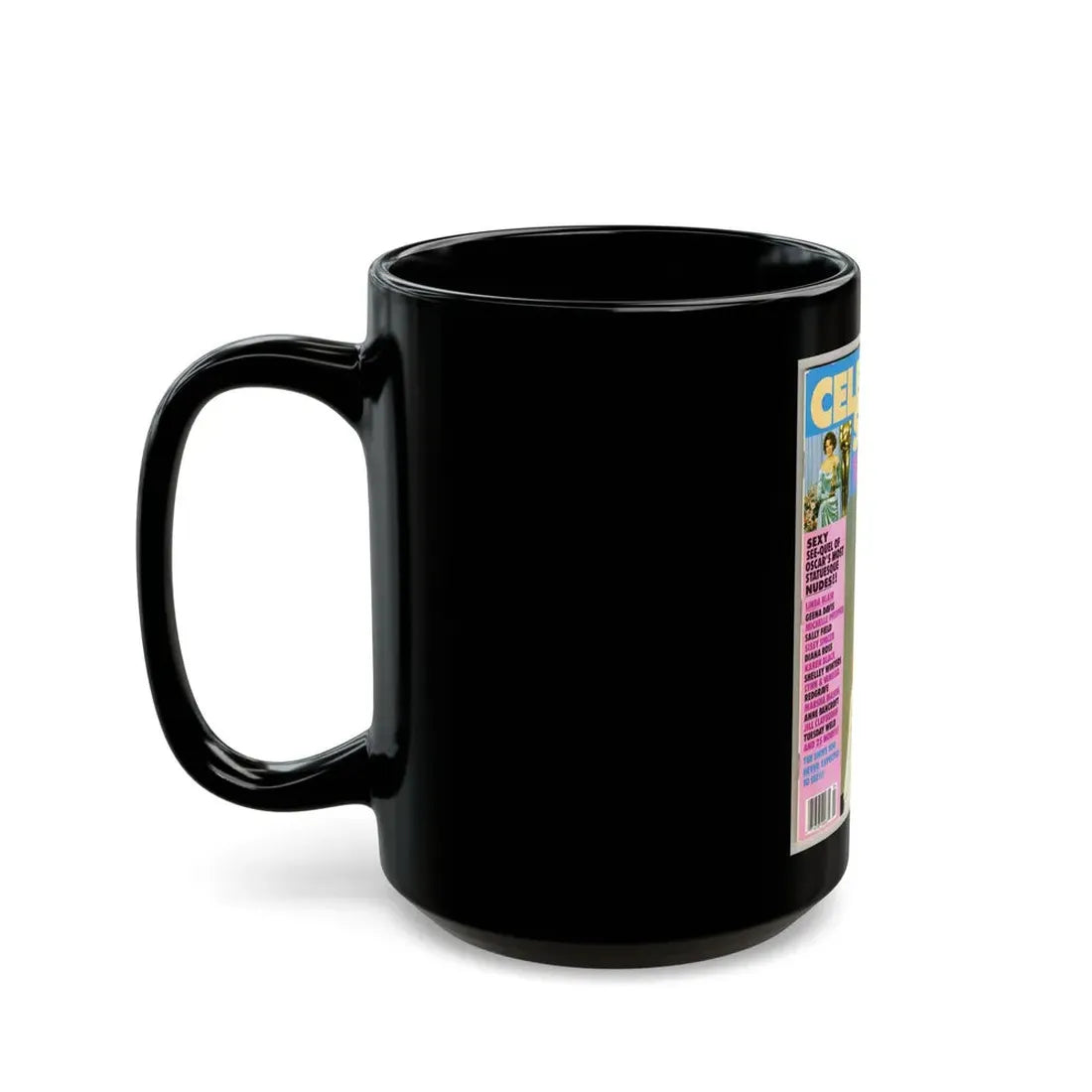 Linda Blair #148 - Mag. Cover (Vintage Female Icon) Black Coffee Mug - Go Mug Yourself