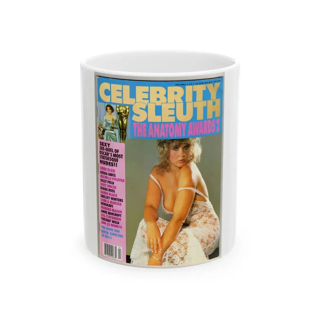 Linda Blair #148 - Mag. Cover (Vintage Female Icon) White Coffee Mug 11oz - Go Mug Yourself