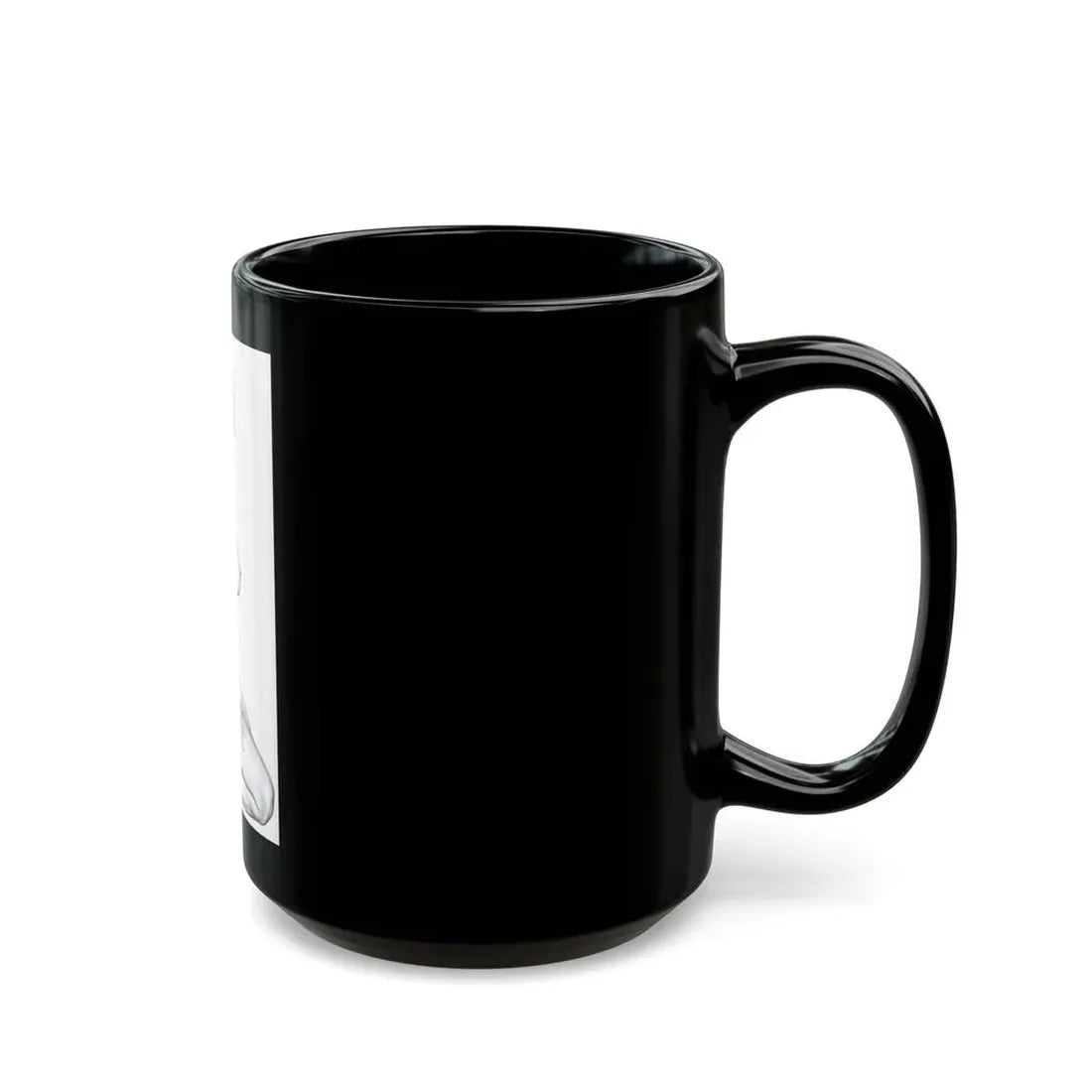 Linda Blair #168 - Nude Pencil Drawing (Vintage Female Icon) Black Coffee Mug - Go Mug Yourself