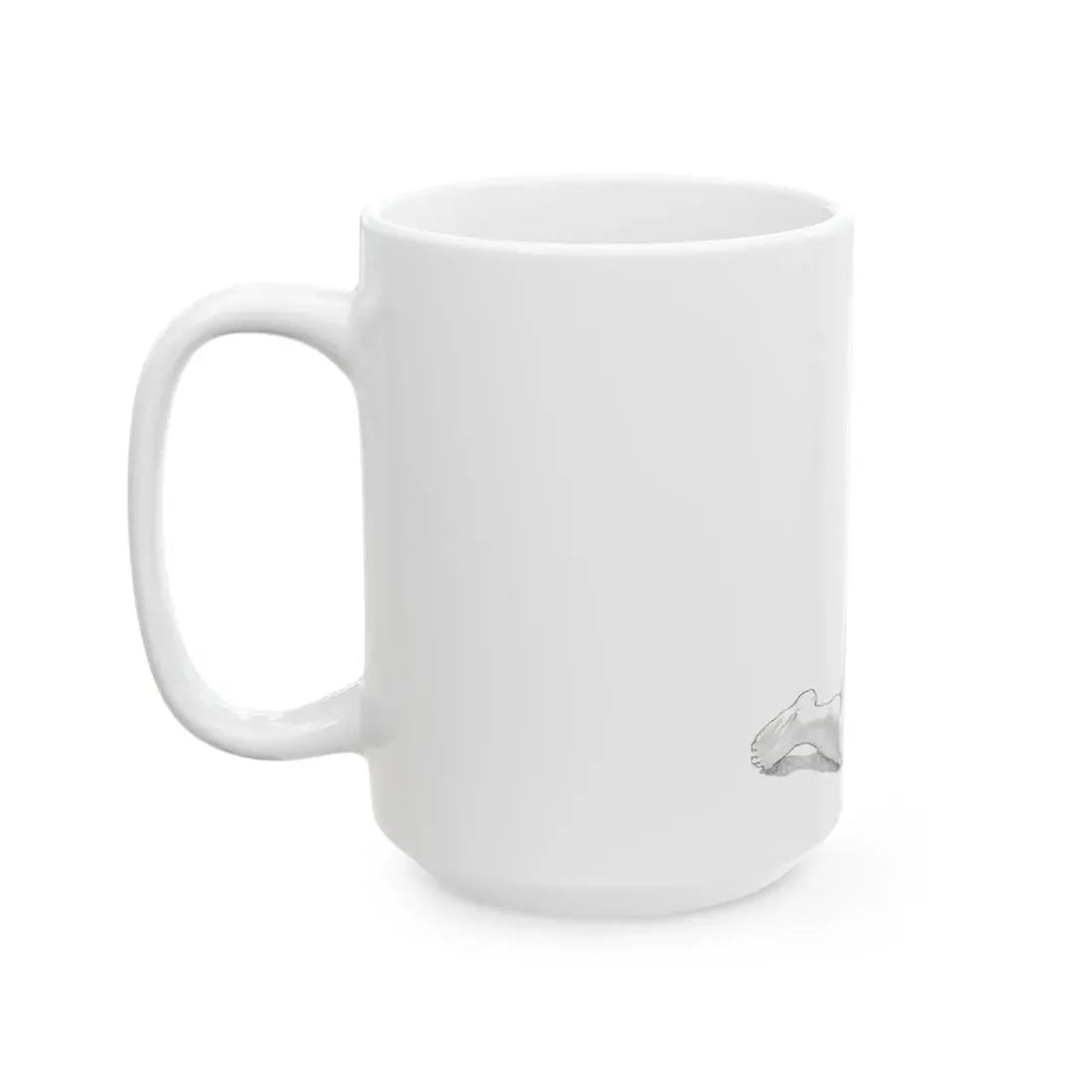 Linda Blair #171 - Nude Pencil Drawing (Vintage Female Icon) White Coffee Mug - Go Mug Yourself