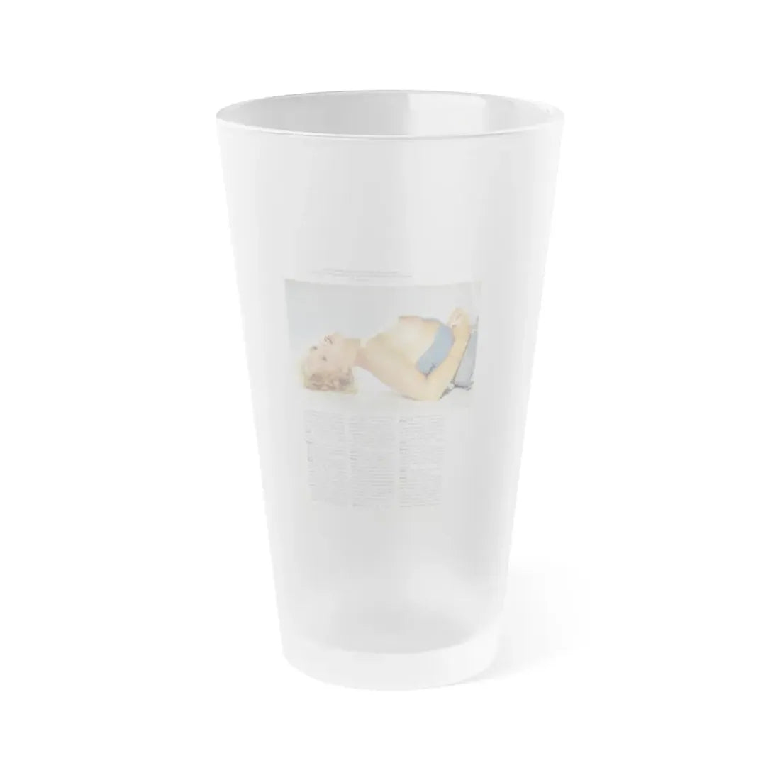 Linda Blair #188 - Topless (Vintage Female Icon) Frosted Pint Glass 16oz 16oz Frosted - Go Mug Yourself