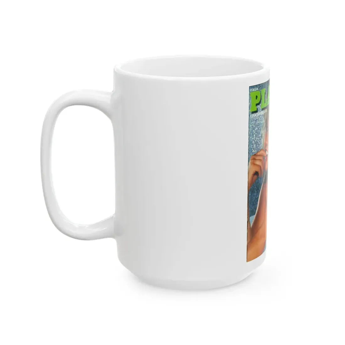 Linda Blair #211 - Italian Playboy Mag. '83 (Vintage Female Icon) White Coffee Mug - Go Mug Yourself