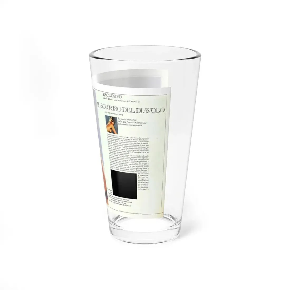 Linda Blair #227 - Partially Topless 1 (Vintage Female Icon) Pint Glass 16oz - Go Mug Yourself