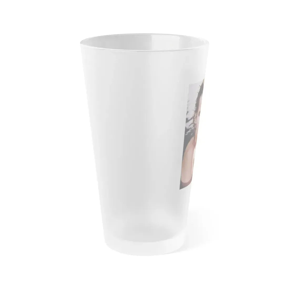 Linda Blair #253 - Topless (Vintage Female Icon) Frosted Pint Glass 16oz - Go Mug Yourself