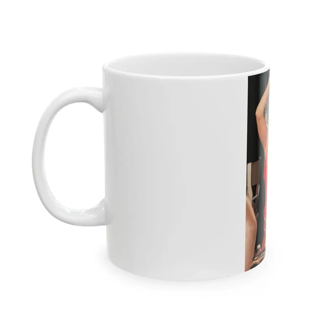 Linda Blair #269 - Partially Topless (Vintage Female Icon) White Coffee Mug - Go Mug Yourself