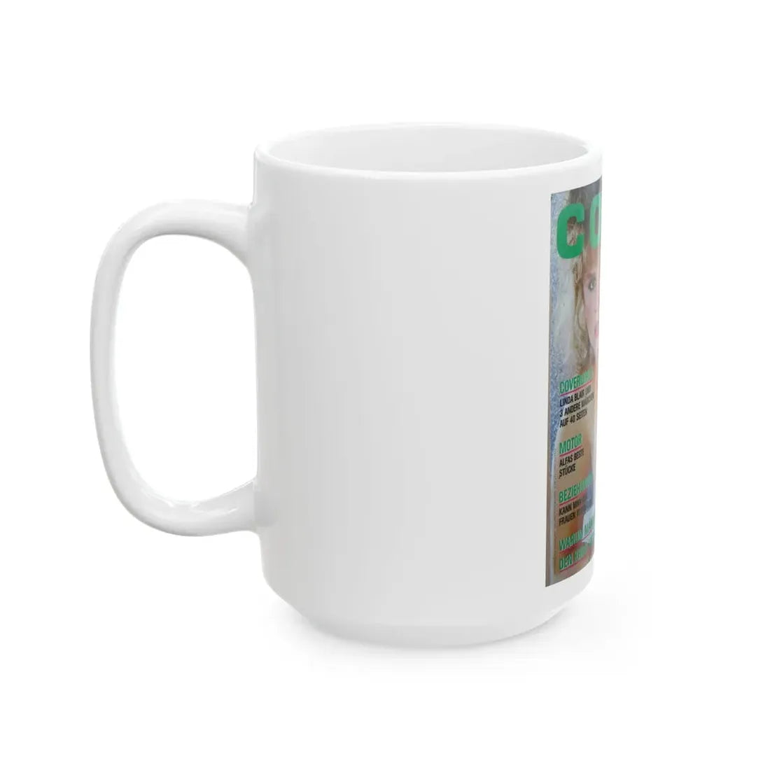Linda Blair #275 - Mag. Cover (Vintage Female Icon) White Coffee Mug - Go Mug Yourself