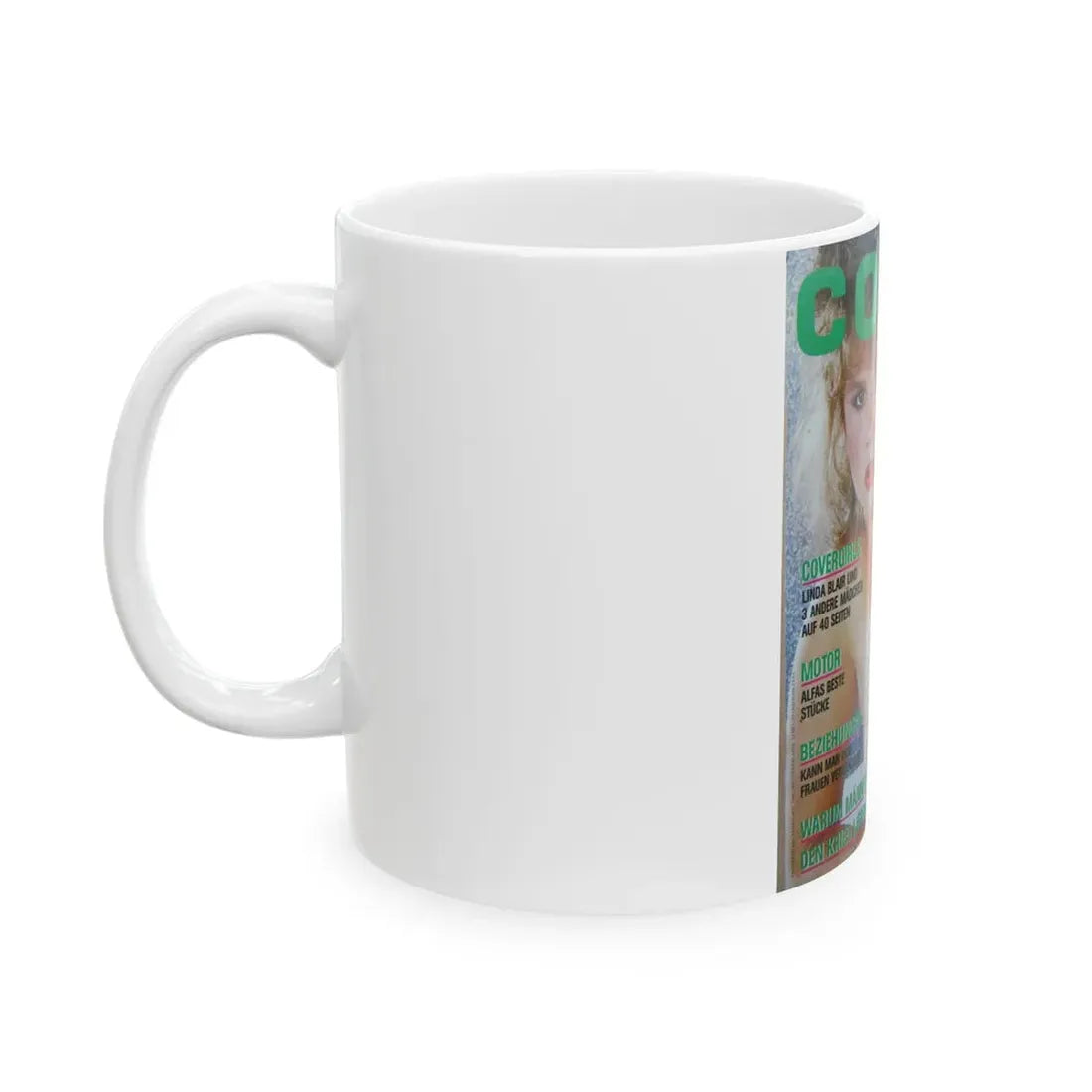 Linda Blair #275 - Mag. Cover (Vintage Female Icon) White Coffee Mug - Go Mug Yourself