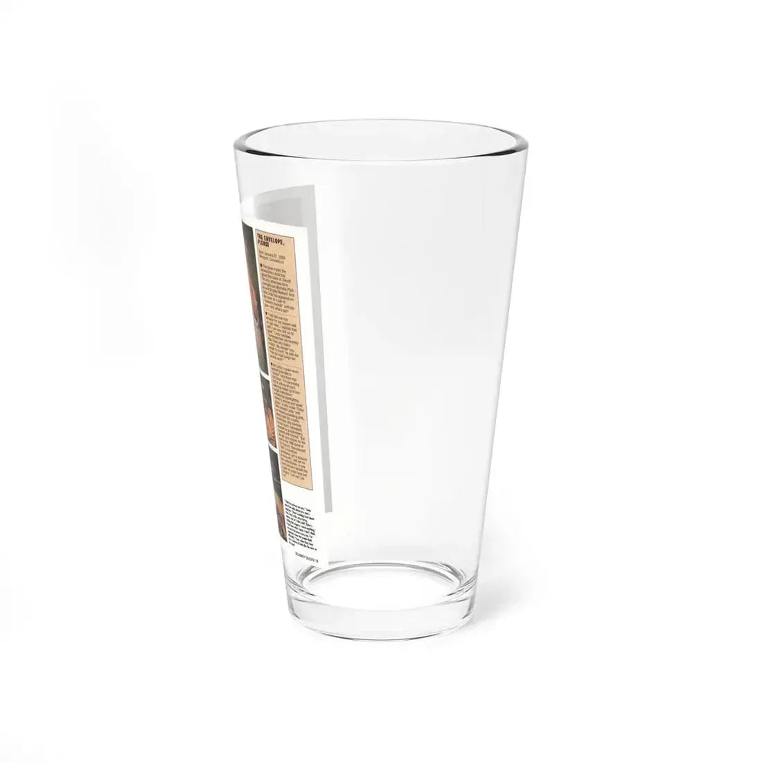 Linda Blair #300 - Celebrity Sleuth Mag. - 1 Page 4 Photos with, article (Vintage Female Icon) Pint Glass 16oz - Go Mug Yourself