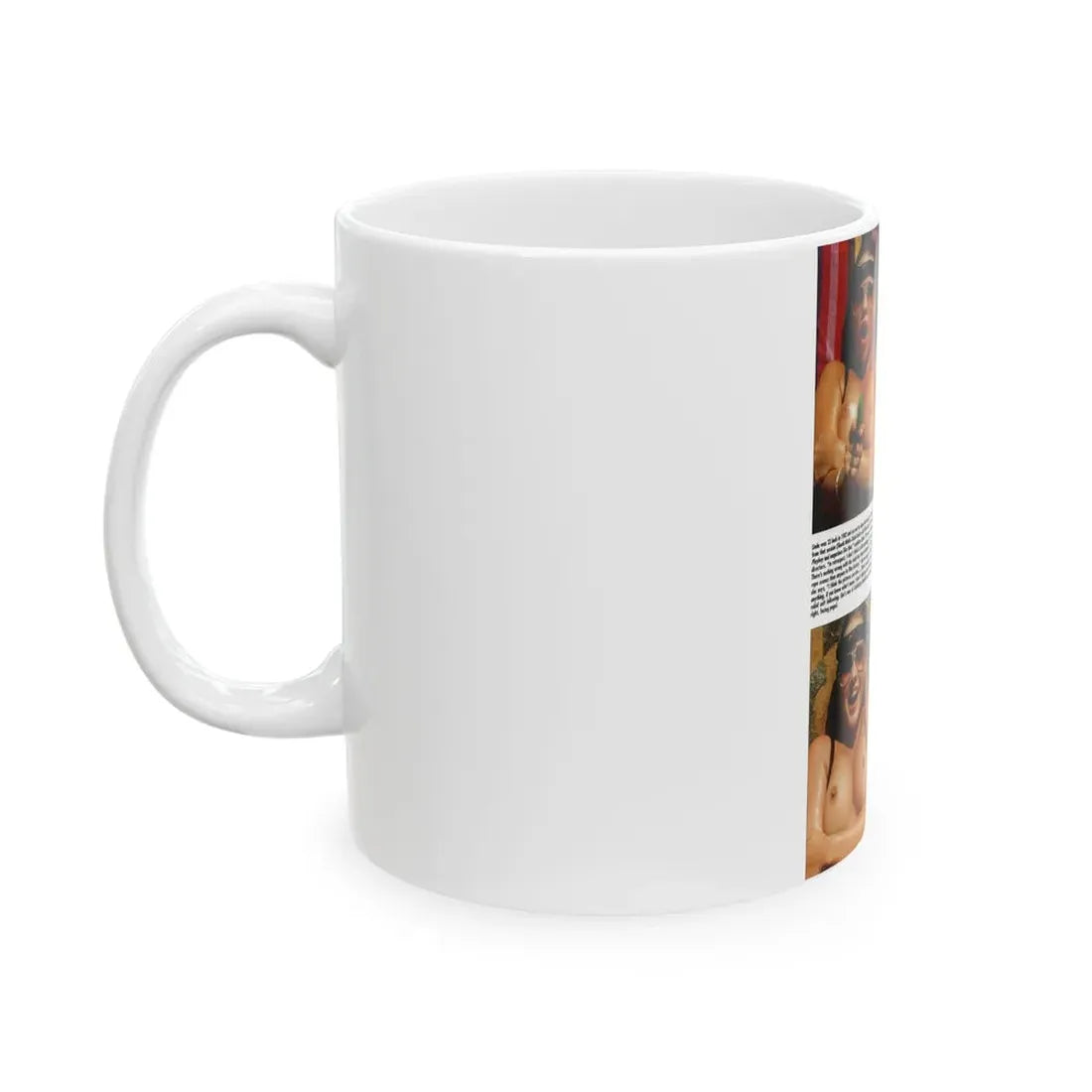Linda Blair #303 - Celebrity Sleuth Mag. - 1 Page 4 Photos with, bold short article (Vintage Female Icon) White Coffee Mug - Go Mug Yourself