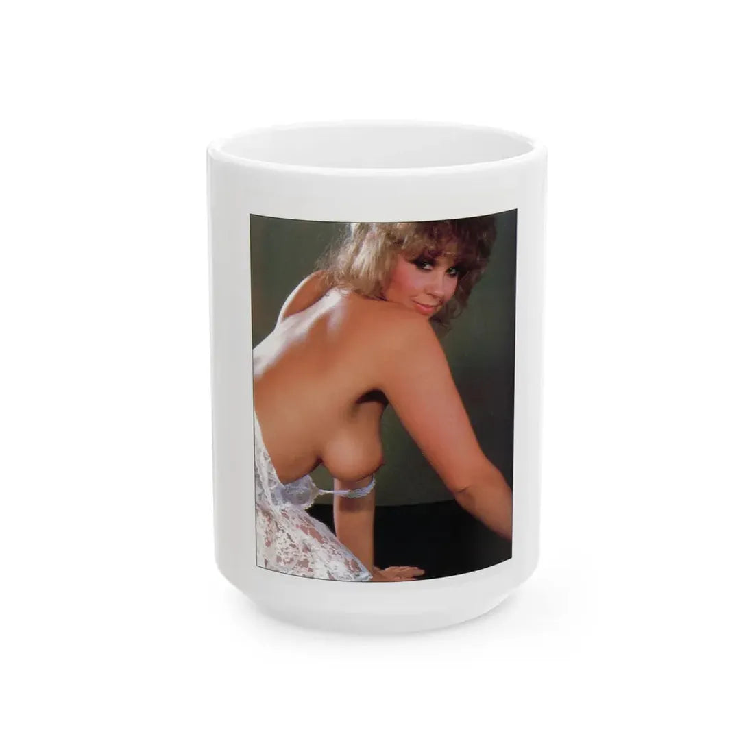 Linda Blair #304 - Celebrity Sleuth Mag. - 1 Page 1 Small Photo (Vintage Female Icon) White Coffee Mug 15oz - Go Mug Yourself