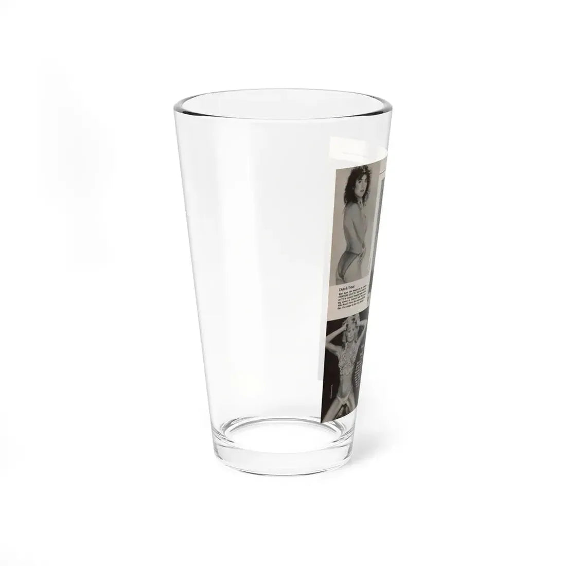 Linda Blair #307 - 1 B&W Photo & Page with, caption Linda on far right only (Vintage Female Icon) Pint Glass 16oz - Go Mug Yourself