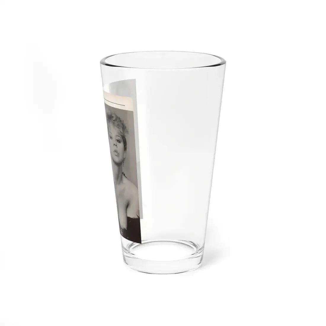 Linda Blair #307 - 1 B&W Photo & Page with, caption Linda on far right only (Vintage Female Icon) Pint Glass 16oz - Go Mug Yourself