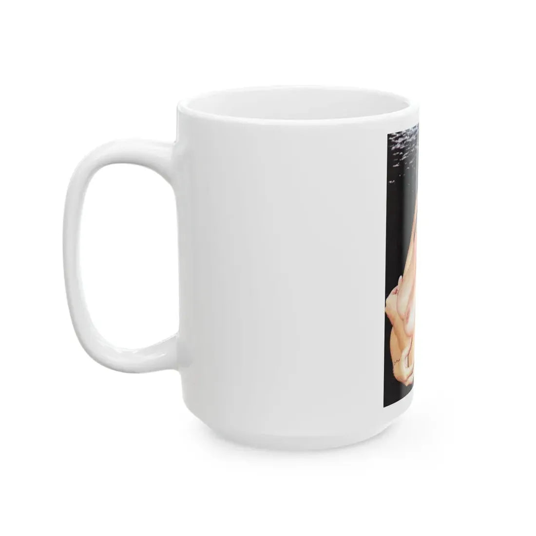 Linda Blair #321 - 1 Page, 1 Photo topless from OUI Mag. October '82 (Vintage Female Icon) White Coffee Mug - Go Mug Yourself