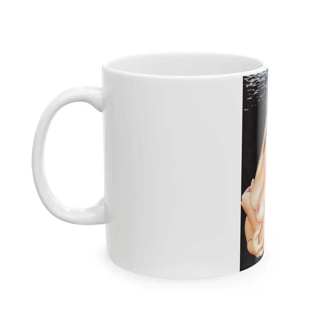 Linda Blair #321 - 1 Page, 1 Photo topless from OUI Mag. October '82 (Vintage Female Icon) White Coffee Mug - Go Mug Yourself
