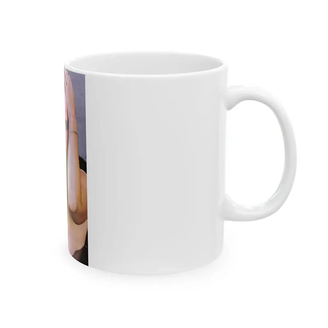 Linda Blair #323 - 1 Page, 1 Photo topless from OUI Mag. October '82 (Vintage Female Icon) White Coffee Mug - Go Mug Yourself