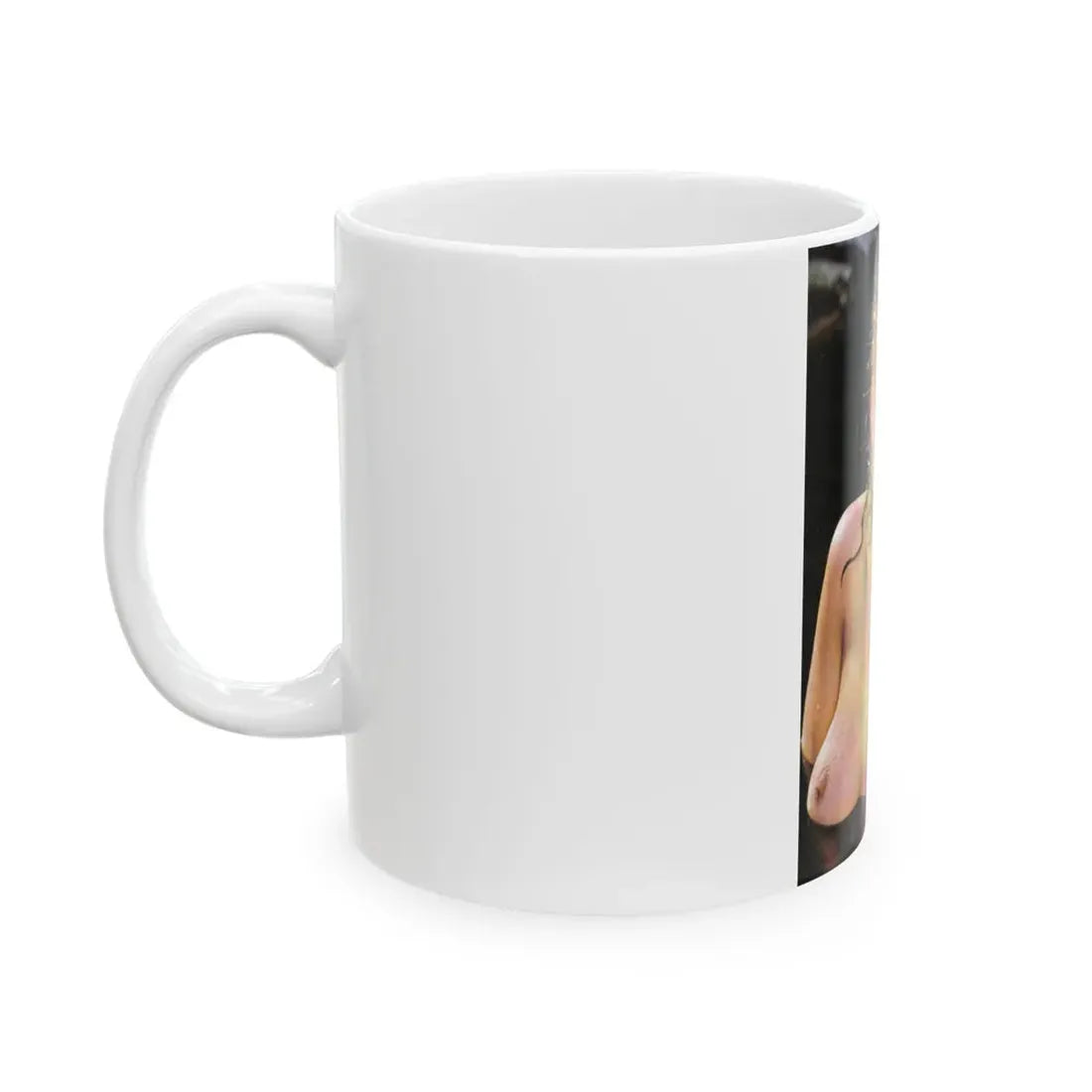 Linda Blair #323 - 1 Page, 1 Photo topless from OUI Mag. October '82 (Vintage Female Icon) White Coffee Mug - Go Mug Yourself