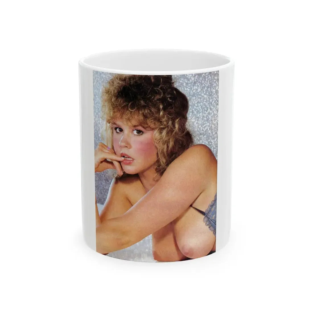 Linda Blair #324 - 1 Page, 1 Photo topless part of centerfold from OUI Mag. October '82 (Vintage Female Icon) White Coffee Mug 11oz - Go Mug Yourself