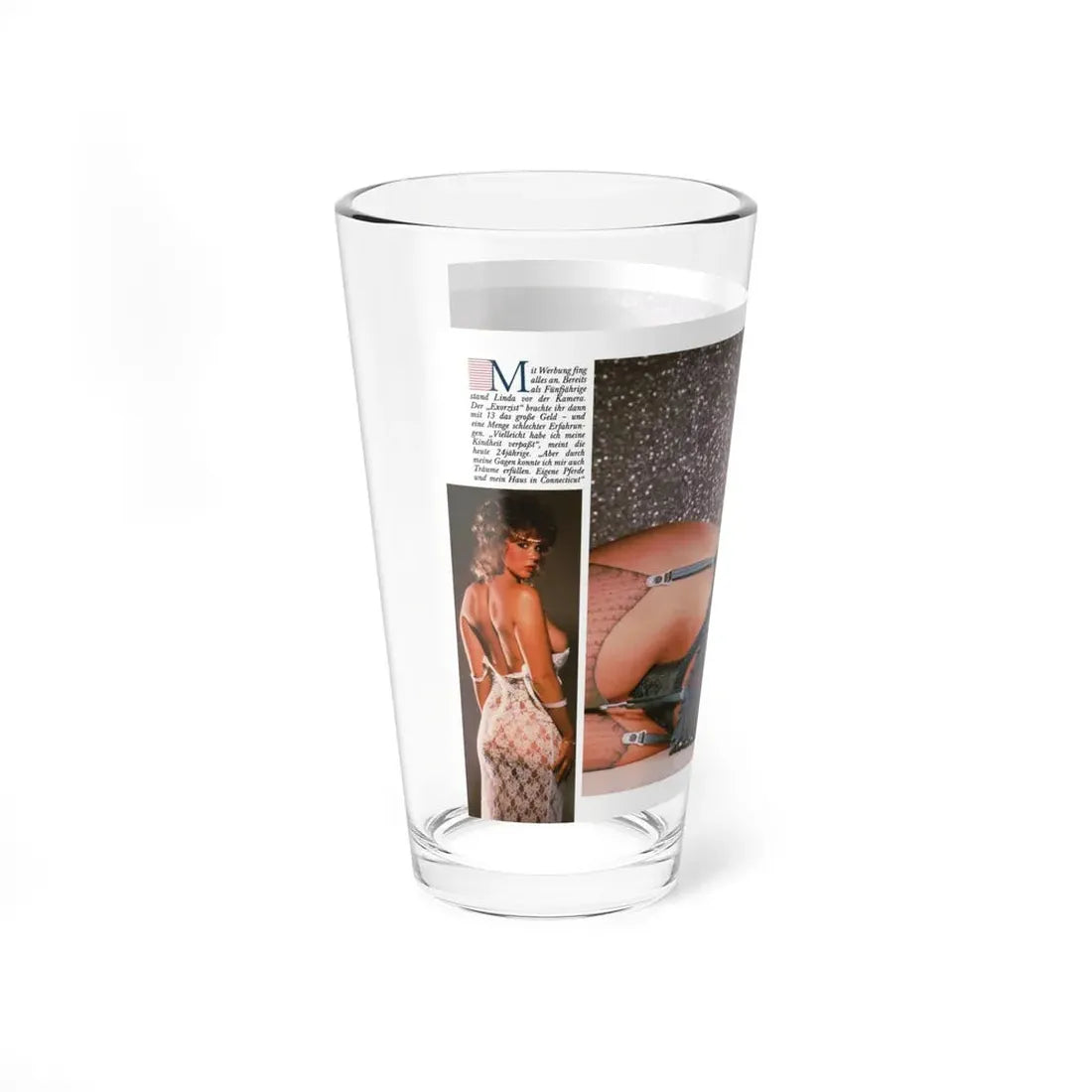 Linda Blair #328 (Vintage Female Icon) Pint Glass 16oz - Go Mug Yourself