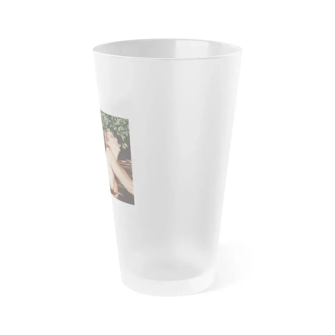 Linda Blair #366 - Topless 1 (Vintage Female Icon) Frosted Pint Glass 16oz - Go Mug Yourself