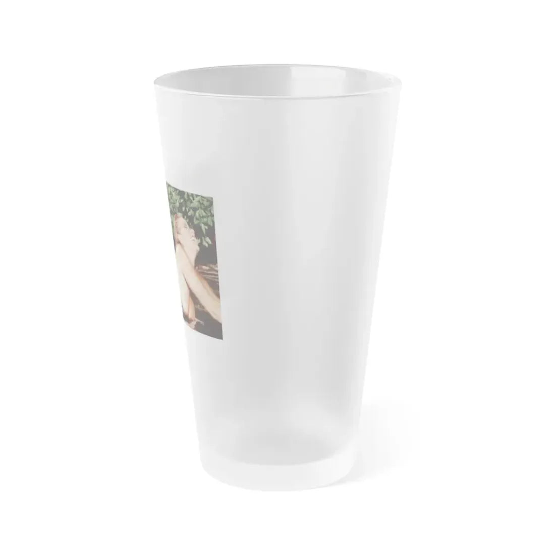 Linda Blair #366 - Topless (Vintage Female Icon) Frosted Pint Glass 16oz - Go Mug Yourself