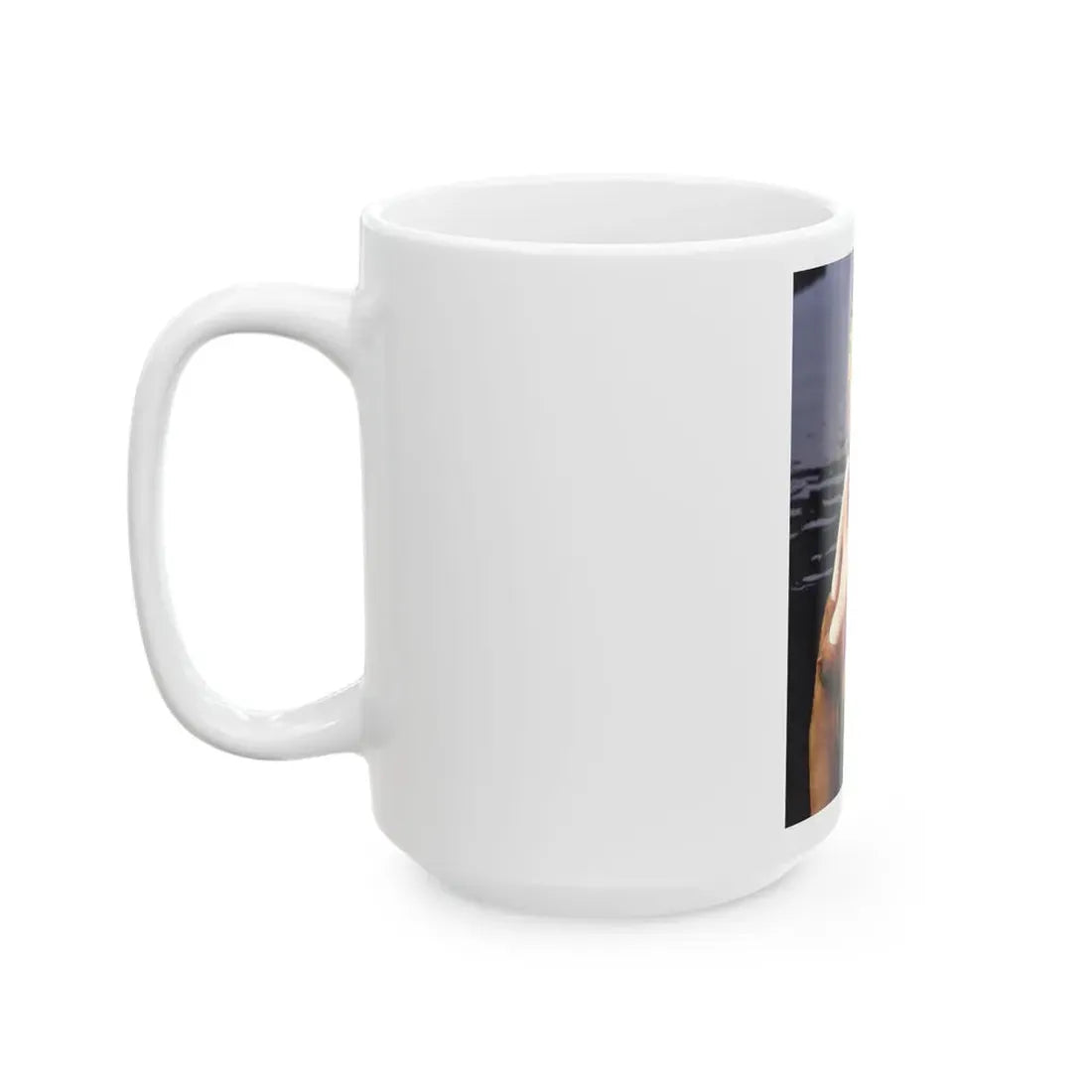 Linda Blair #373 - Underwater & Topless (Vintage Female Icon) White Coffee Mug - Go Mug Yourself