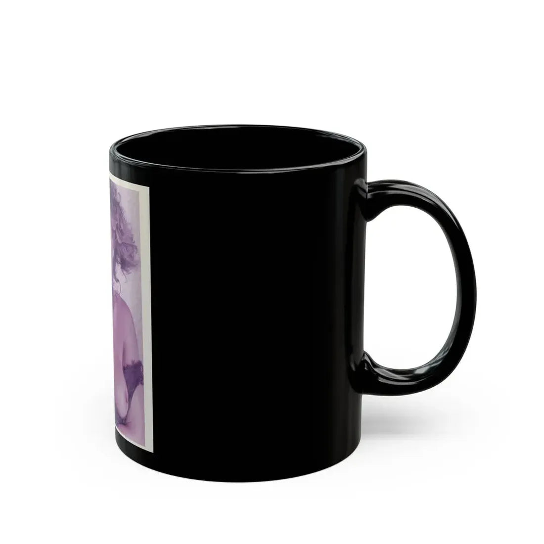 Linda Blair #61 - Topless (Vintage Female Icon) Black Coffee Mug - Go Mug Yourself