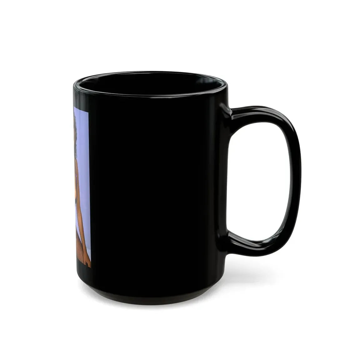 Linda Blair #67 1 (Vintage Female Icon) Black Coffee Mug - Go Mug Yourself