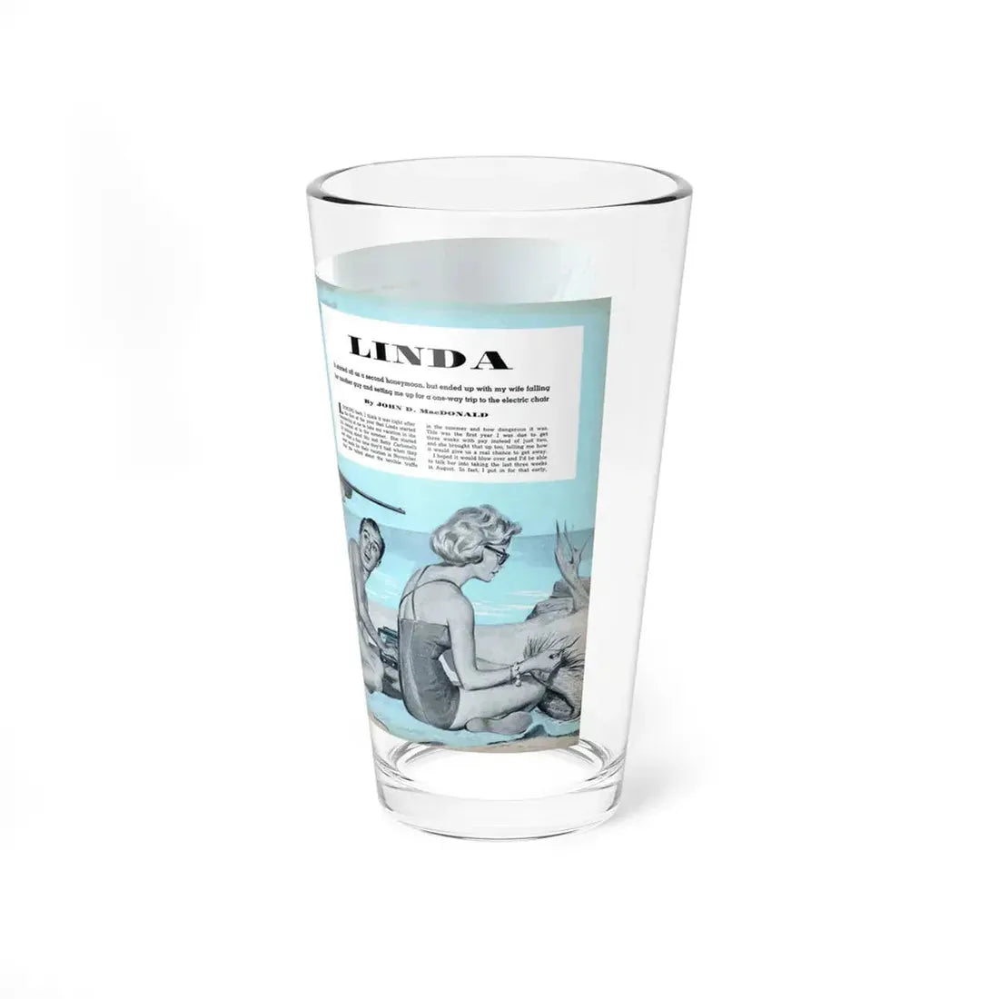Linda, Climax magazine, March 1959 - Pint Glass 16oz - Go Mug Yourself