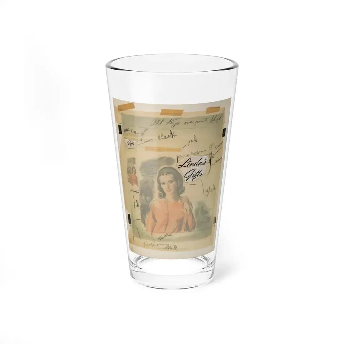Linda's Gifts by Rachel Cosgrove (Avalon, 1966) - Pint Glass 16oz 16oz - Go Mug Yourself